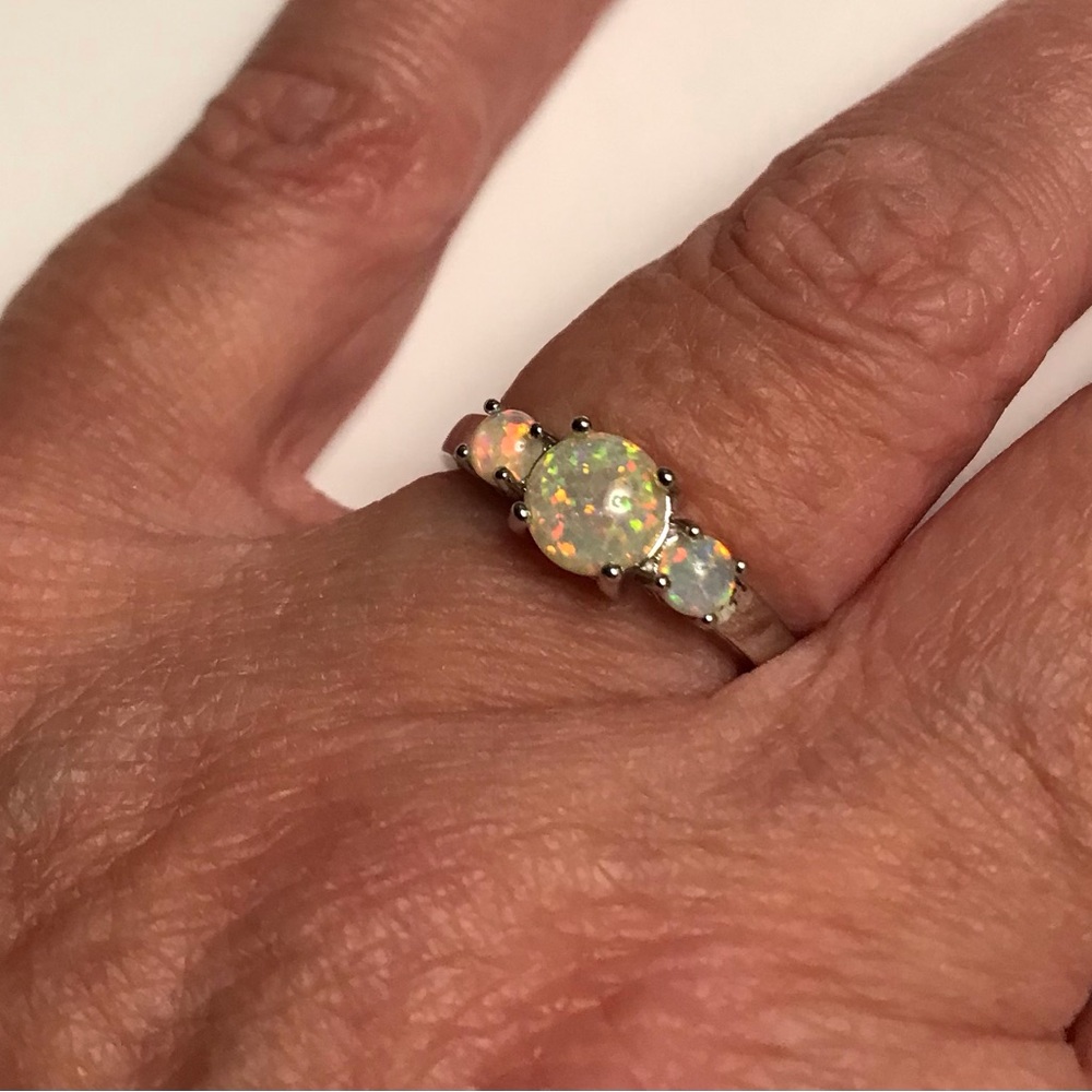 Opal 925 Sterling Silver Ring